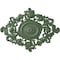 Ekena Millwork Katheryn Ceiling Medallion, Hand-Painted Athenian Green, 22 1/2"W x 30 3/8"H x 1 1/2"P CM30KTAGF - alternate 1